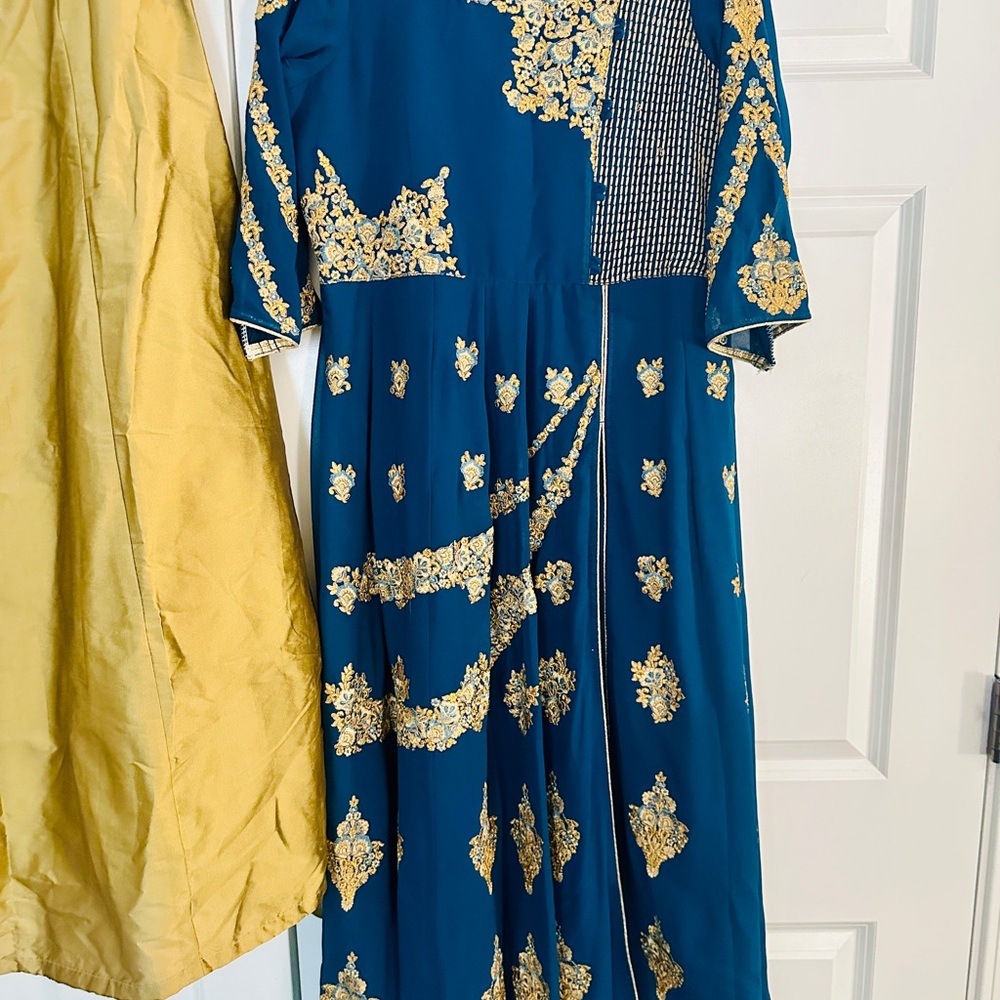 Faux Georgette Anarkali Suit, Salwar, and Dupatta